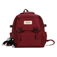 TOPWALK TEENAGER DAN DANA TOP HALL School Bag Multi džepovi Lagani ruksak veliki kapacitet Djevojke unise crveno