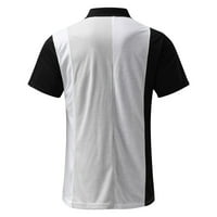 Polo majice muške proljeće i ljetni slobodno vrijeme Sportsko šivanje kontrastne trake retro rever reže