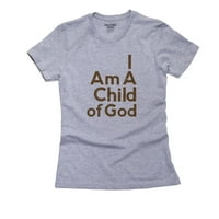 Jednostavno Ja sam dijete Božje - Kristijanska vjera Ponos od pamučne sive majice