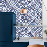 Zidne naljepnice za pločice Art 3D kore i palice Višeje boje Backsplash pločica za kupaonicu Kuhinjski dekor