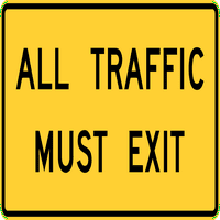 Promet i skladišni znakovi - Sav promet mora izaći iz aluminijskog znaka ulice Odobreni znak 0. Debljina