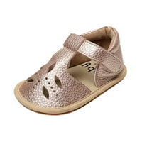 Dyfzdhu Baby sandale dječake Djevojke Jednokrevetne cipele prve šetnje cipele ljetne malenice izdužene ravne sandale za 3-24m