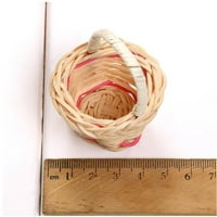 Višenamjenski mali kovčeg košara za tkanje tkanja u ratanu zanatske organizatore za grickalice