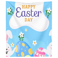 DICASSER Uskrs Rabbotbe s jastukom Rabljeni preklopni Uskršnji šareni jaja ugodne i meke plišane pokrivače