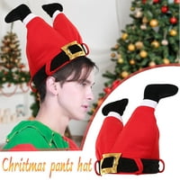 Clearsance Božićni šešir santa šešir dugi prugasti šljunčani šešir santa i vileski pantalone kape božićno
