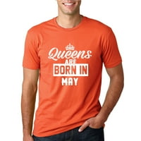 Divlji Bobby, kraljice su rođeni u maju maju Humor Muška grafička majica, ljubičasta, 3xl