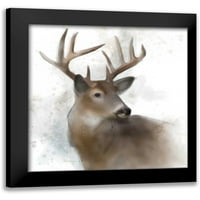 Robinson, Carol Crni moderni uokvireni muzej Art Print pod nazivom - Rainsoft Deer