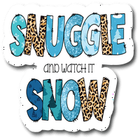 Snuggle and Gledajte snijeg snijeg božićni veliki poklon ideja naljepnica naljepnica naljepnice S11778