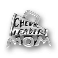 Sterling Silver 18 BO Chain Football Cheerleader mama Megafon Privjesak ogrlica