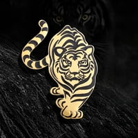 Broj tigarskog oblika tigarskog tigarskog oblika broš životinje Dizajn broš odjeća za prskanje šik privjesak
