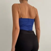 Vrhovi useva za žene Seksi Cami Tank luk patentni zatvarač ljetna majica bez rukava