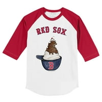 Mladića Tiny Turpap bijeli crveni boston crvena tako sundae kaciga 3 majica sa 4 rukava