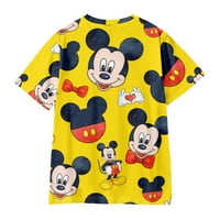 Mickey Mouse ispisana majica kratki rukav za djevojčice dječake, mikkey miš crtani ležerne ljetne majice