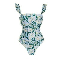 Kupci kupaćim kostima Ženska kupaći kostimi + prikrijte dva vintage print kupaći kostim Monokini Bikini