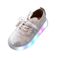 Djeca djeca dječja djevojaka LED svijetlo svjetlosne sportske tenisice princeze cipele