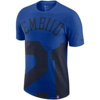 Muški Nike Joel EmbIid Royal Philadelphia 76ers Prevelike naziv i broj majica