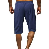 Muške hlače Muške ljetne ležerne modne čvrste patchwork pamučne kratke hlače za muškarce Moda