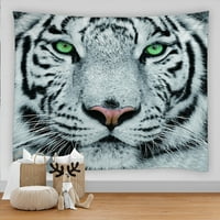Životinjska tapiserija Bijeli crni vuk lav Tiger Slona morskog psa zidni zid viseći tapiserije Hipi