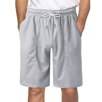Iopqo muške kratke hlače Muške sportske kratke hlače prugasto jogging dno ljetne pantalone sa džepovima
