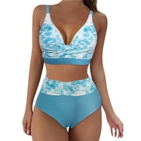 U novim kupaćim kostimima Ženski kupaći kostimi za struk Split Tied Bikini kupaći kostimi Tankini
