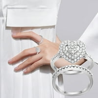 Nakit modni rezbarski dijamant ljubavni prsten dijamantski oblikovani puni prsteni šuplji prstenovi