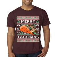 Divlji Bobby, veseli Tacomas Holiday Taco Lover Ugly Božićni džemper muškarci Premium Tri Blend Tee,