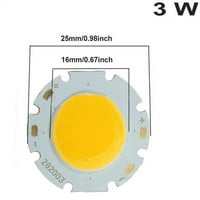 3W COB Visoka super lampica LED crne crne čip toplo bijelo svjetlo