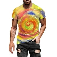 Ayolanni Muška modna ljetna majica s kratkim rukavima 3D tiskari