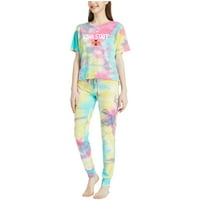 Ženski koncepti Sport Iowa Državni cikloni Velodrom Tie-Dye Top & Jogger Hlače set