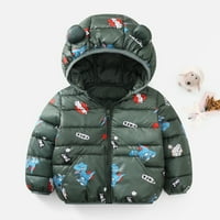 Odjeća za mališana crtani baby topli zimski kaput jakna vjetra otporna na toddler djevojka gornji odjeća s kapuljačom Dječji kaput i jakna
