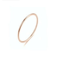 Tržetak ljepote Svestrani tanki Titanijum čelični prsten ženski modni obični prsten za repni prsten nakit za oblikovanje proizvoda Osobni nega