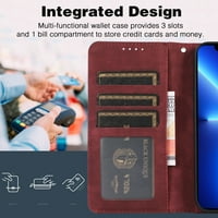 Nalacover Retro novčanik za iPhone plus, premium PU kožna kućica s udarnom prtljagom sa držačem utora