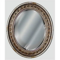 Manor Hickory 7025sh antikni list ovalni svjetlucav ukrasni ogledalo