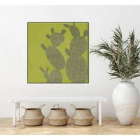 Giant Art Canvas Opuntia II uokviren bijelom bojom