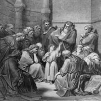Isus sjedi usred ljekara od gustave dore, 1832.- poster ispis
