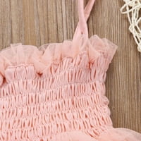 Douhoow 1-6y Girl Pink Princess haljina modne zabave ruffles Bubble Tutu haljina sandress