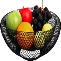 Voćna posuda od crne voćne košara metalna zdjela crna metalna košarica ukrasna zdjela crna voćna posuda