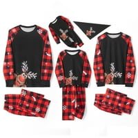 Božićne pidžame za obitelj Xmas Pijamas Podudaranje za odmor za spavanje za odmor za parove dječji psi