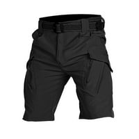 Muškarci Cargo Shorts Clearence ispod $ Ljetni čvrsti multi-džepni šorc New Fall Collection Crna Veličina