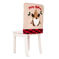 Eyicmarn božićna stolica, slovo Gnome Pleaid Ispis klizača Dekorativni dekorativni dekorativni ukrasi