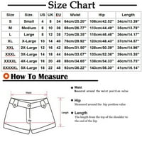 Leesechin kratke hlače za žensko odobrenje plus veličine nacrtajući elastični džep za struk labave čvrste