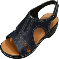 Sandale za žene elastične sandale, udobna anti-klizala platforma Sandal Rimska plipska veličina Ležerne