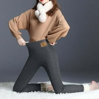 Ženske hlače jesenska ušteda Žene Ispiši topla zimska uska gusta baršunasti vunene kašmirske hlače pantalone hlače sive