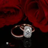 1. CT Okrugli rez originalni kultivirani dijamant si1-si g-h 18k ružičasto bijelo zlato halo angažman
