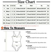 Sexy Plus size za žene za žene Sportski kupaći kostimi Konzervativni blokiranje u boji Seksi kostimi