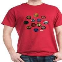Cafepress - Marvel Grunge Icons tamna majica - pamučna majica