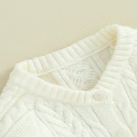 Amiliee dojenčad dječaka Djevojka pletena kardigan dugi rukav dugljev prema dolje džemper kaput za jesen zima