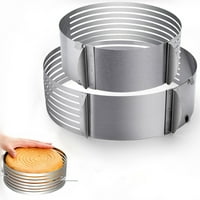 Podesivi kanta za tortu od nehrđajućeg čelika Višeslojni prsten za kolač kružni rezač Kit za pečenje
