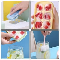 Silikonski led za led Jelly jogurt ledeni kocke led ledena boja ledena posuda ledena posuda hladnjak sa hladnjakom sa ledenim paketom: ladice okrugle silikonske ležište