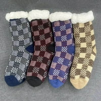 Muški paperiranje nejasne čarape Fluffy COSY Cabin Topla zima mekane guste udobne čarape bez klizanja